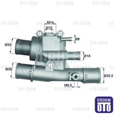 Marea Termostat Komple 1.6 16Valf (çift müşürlü) Mahle 46776216