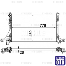 Master 3 Motor Su Radyatörü Klimasız Mahle 214004474R - 2