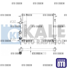 Megane 1 Motor Su Radyatörü Kale 7702258285 - 3