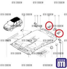 Megane 2 Arka Cam Perde Klipsi 8200191584 - 3