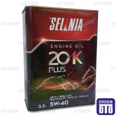 Motor Yağı 5W-40 Selenia (3.2 Litre) Fiat Orjinal Selenia Motor Yağı Multijet 