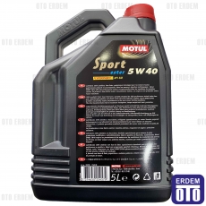 Motul Sport 5w40 Ester Synthetic Motor Yağı 5LT  - 2