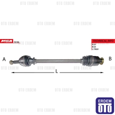 Ön Aks Komple R19 Sağ 7701349972