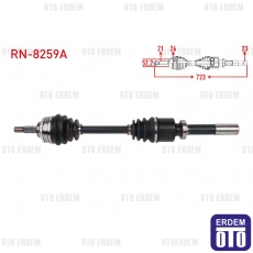 Renault Clio 2 Aks Komple Ön Sağ 1.6 16V 1998-2005 