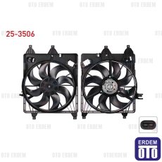 Renault Clio 2 Fan Motoru Su Radyatörü Davlumbazlı Tekli Fan 1.5 Dcı 1998-2005 25-3506