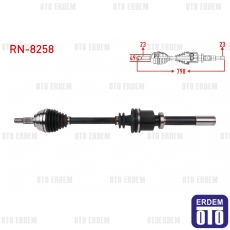 Renault Clio 3  Dacia Logan 1 Aks Komple Ön Sağ 1.6 2004-2012 