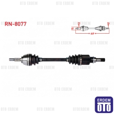 Renault Clio 3 Dacia Logan Komple Aks Sol Ön  2005-2012 (Uzunluk 649mm) 