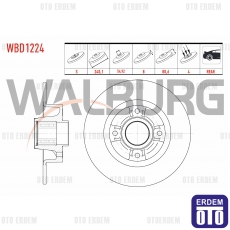 Renault Clio 3 Modus Fren Diski Arka  - 2