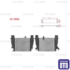Renault Clio 3 Turbo Radyatörü (Intercooler) 1.5 Dci 2005-2012 42-3504