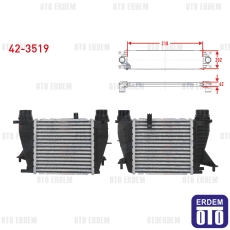 Renault Clio 3 Turbo Radyatörü (Intercooler) Segmanlı 1.5 DCI 2010 42-3519