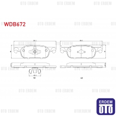 Renault Clio 4 Dacia Logan 2 Fren Balatası Ön 2012 