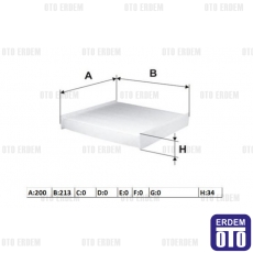 Renault Clio 4 Kabin Filtresi 272773016R - 2