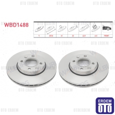 Renault Clio 4 Kangoo Captur Dacia Dokker Lodgy Fren Diski Ön 2012- 