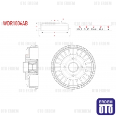 Renault Clio 4 Kangoo Captur Fren Kampanası Arka 2008 