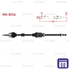 Renault Clio 5 1.0 TCe 100 2019 Komple Ön Aks Sağ (Uzunluk 902mm) 