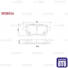 Renault Clio 5 Fluence Megane 3 Grand Scenic Fren Balatası Arka 2008-2020 