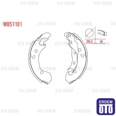 Renault Clio III Mikra Note Fren Pabucu Balata Arka 2005-2013 