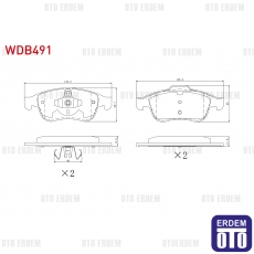 Renault Dacia Captur Clio 5 Fluence Megane 3 Scenic Zoe Dokker Duster Lodgy Fren Balatası Ön 2008 