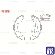 Renault Express (F40, G40) Fren Pabuc Balata Arka 1985-1998 