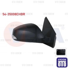 Renault Fluence / Megane 3 Dış Dikiz Aynası Sağ Elektrikli Isıtmalı Sinyalli Katlanır 54-35008EHBR - 2