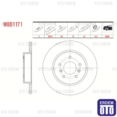 Renault Kadjar Megane 4 Fren Diski Arka 2013 