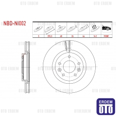 Renault Kadjar Megane 4 Fren Diski Ön Havalı 2015 