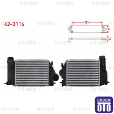 Renault Kadjar Turbo Radyatörü (Intercooler) 2016- 42-3116