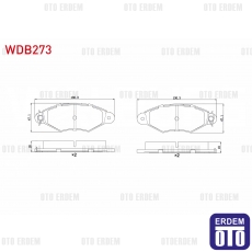 Renault Kangoo Fren Balatası Ön 1998-2008 