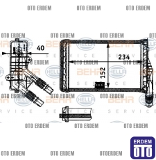 Renault Kangoo Kalorifer Peteği Radyatörü Behr 7701205538