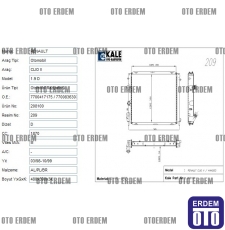 Renault Kangoo Motor Su Radyatörü 1 Sıra 7700417175