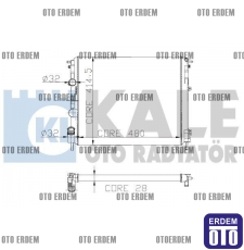 Renault Kangoo Motor Su Radyatörü 2 Sıra 7700430784 - 2