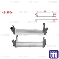 Renault Kangoo Turbo Radyatörü (Intercooler) 1.5 Dci 1998-2008 42-3506