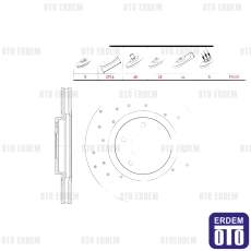 Renault Koleos Fren Diski Ön 2009-2014 