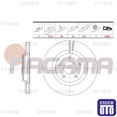 Renault Koleos Fren Diski Ön Havalı 2008-2014 