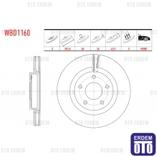 Renault Koleos Fren Diski Ön Havalı 2008 