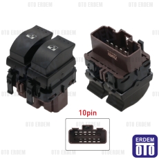 Renault Laguna 2 3 Megane 2 Cam Açma Anahtarı Çiftli 2001-2008 ZSW1014