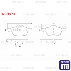 Renault Laguna 2 Laguna 3 Fren Balatası Ön 2001-2007/2007- 