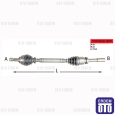 Renault Laguna 2 Ön Aks Komple Sağ 8200232883