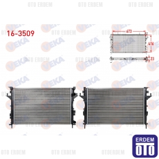 Renault Laguna 2 Su Radyatörü 1.6i 16v 2001-2007 16-3509 - 2