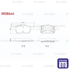 Renault Latitude Fren Balata Arka 2011-> 