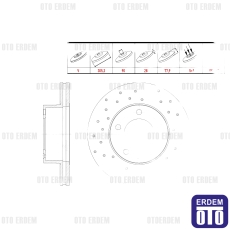 Renault Master 2 Fren Diski Ön 1998-2010  - 2