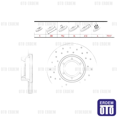 Renault Master 2 Fren Diski Ön 1998-2010 