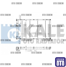 Renault Master 2 Motor Su Radyatörü 2 Sıra 7701046209 - 2