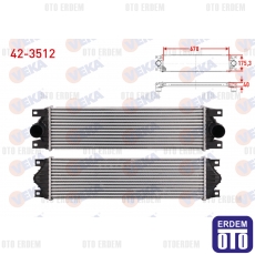 Renault Master 2 Turbo Radyatörü (İntercooler) 1.9 Dci 1998-2010 42-3512 - 2