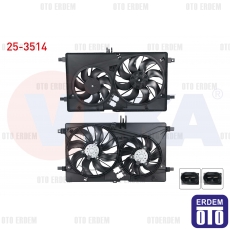 Renault Master 3 Fan Motoru Su Klima Davlumbazlı Çiftli 2.3 DCI 2010- 25-3514 - 2