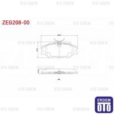 Renault Megane 1 Fren Balata Ön 1.9 D 1996-2003 