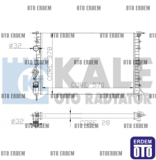 Renault Megane 1 Motor Su Radyatörü 2 Sıra  7700838135 - 3