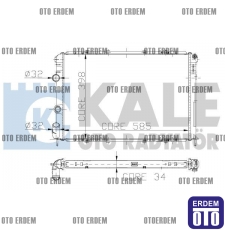 Renault Megane 1 Motor Su Radyatörü 7700838133 - 4