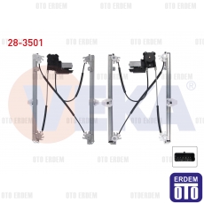 Renault Megane 2 Cam Krikosu Elektrikli Sağ Ön 1.4i 2002-2008 28-3501 - 2