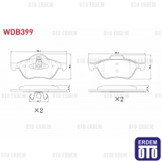 Renault Megane 2 Fren Balatası Ön 2002-2008 